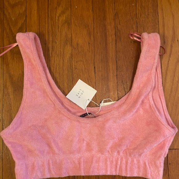 Zara - Terry Cloth Pink Bra - Picture 2 of 2